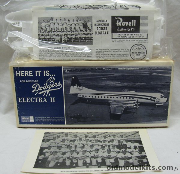 Revell 1/115 Lockheed Electra II Los Angeles Dodgers plastic model kit